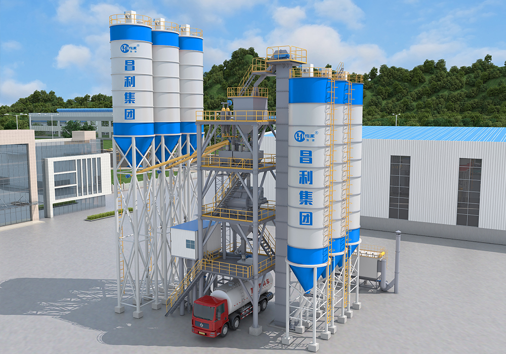 Step Type Dry Mortar Mixing Plant